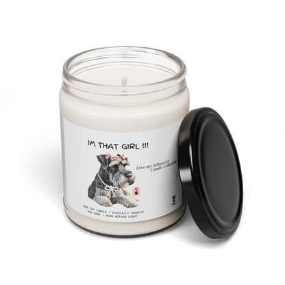 "I'm that girl" !  Schnauzer Lovers Candle!