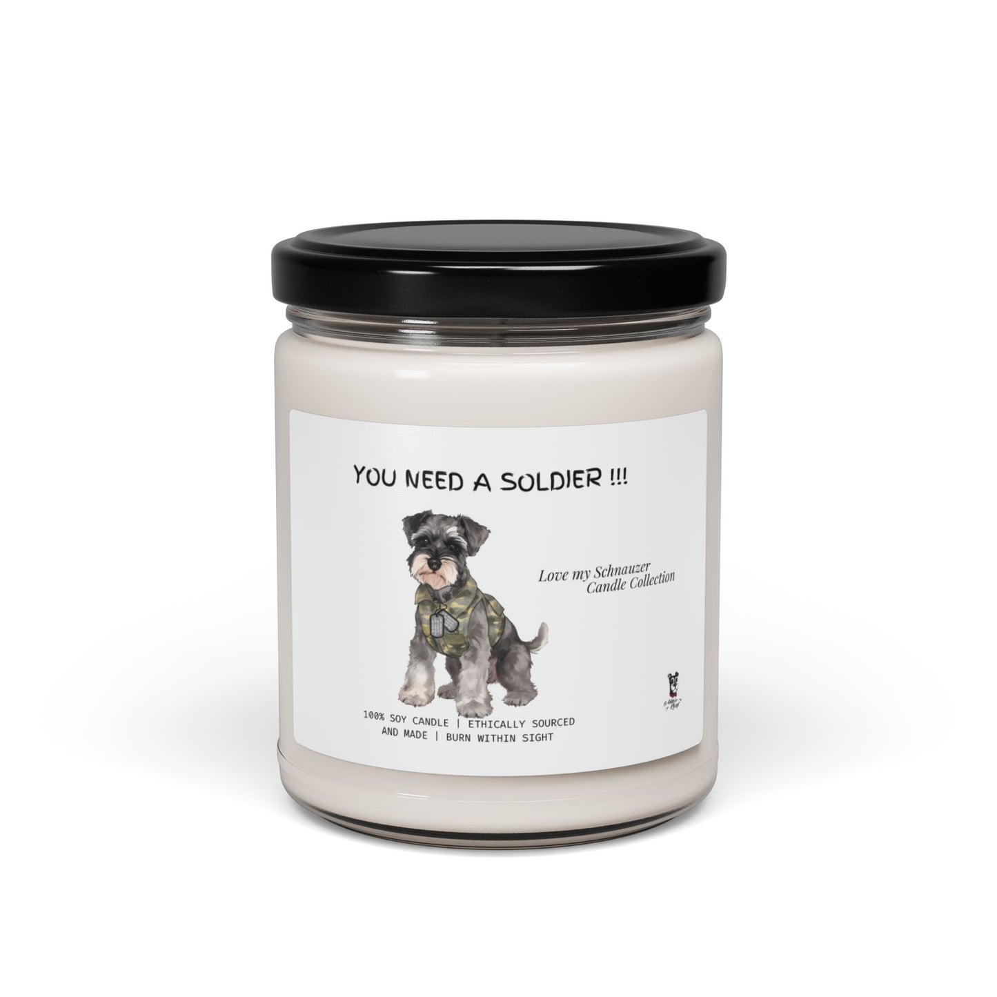 You Need A Soldier!    Scented Soy Candle, 9oz