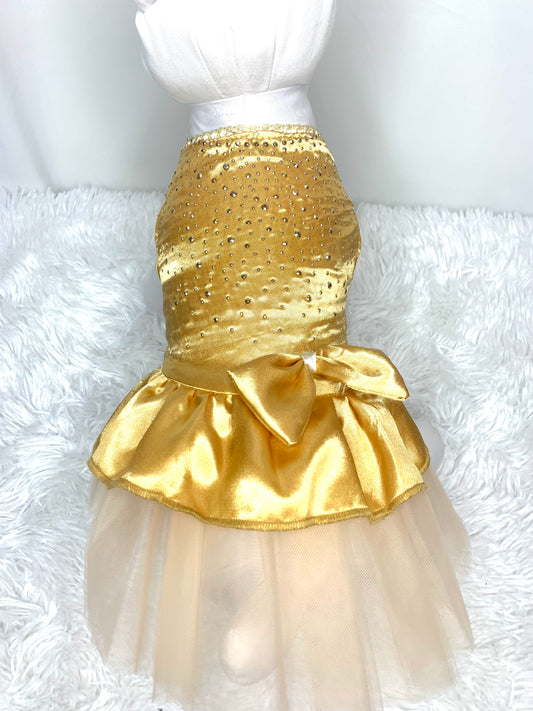 "Good as Gold" Glam Dress