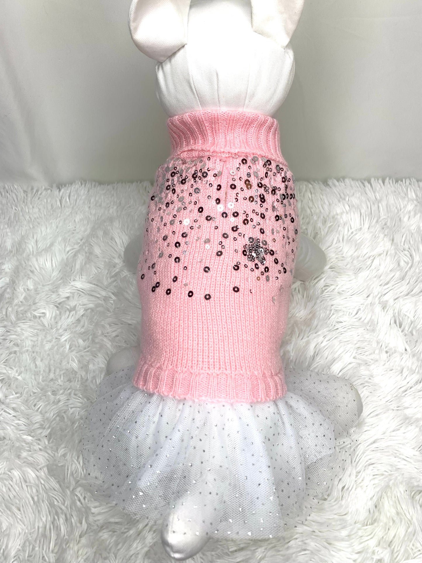 Sweater Dress   " Bling me pink tutu "