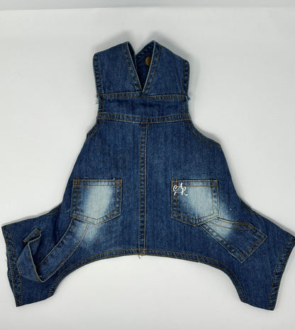 "Doggie Denim" Overalls